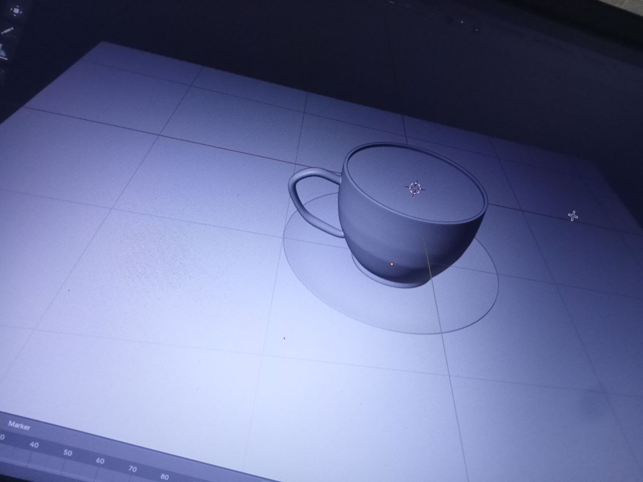 Cartoony tea cup render 1